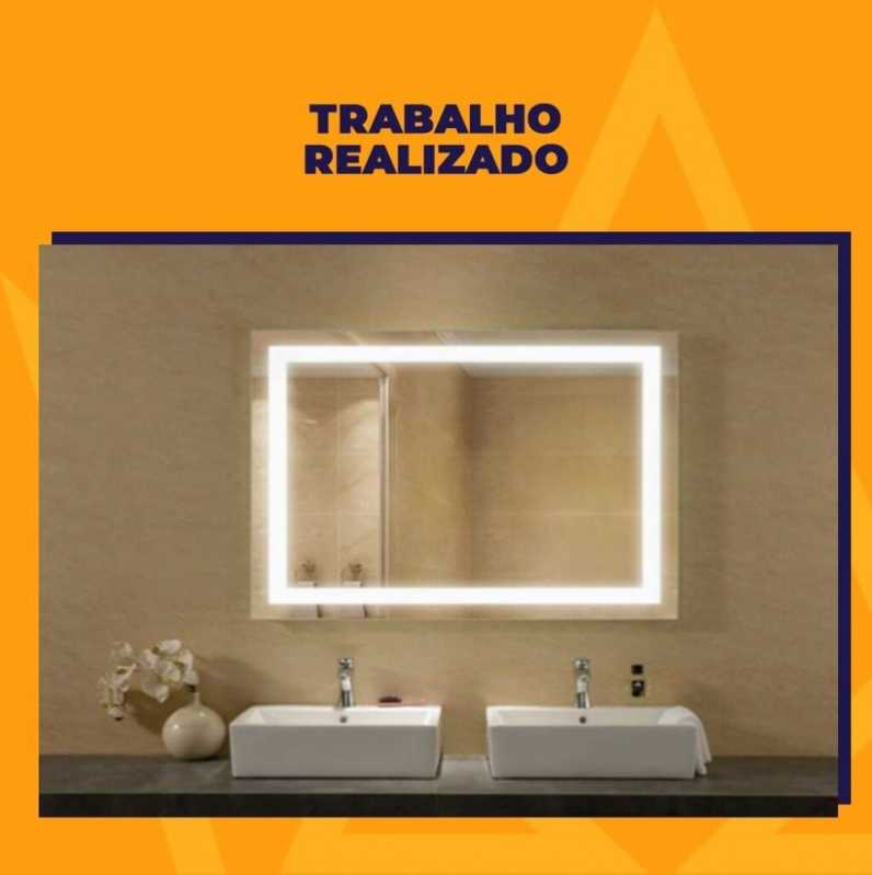 Espelho Iluminado sob Medida Valor Brooklin Paulista - Espelho sob Medida Osasco