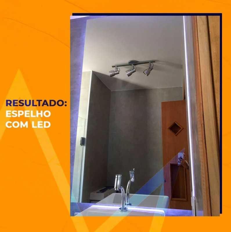 Qual o Preço de Espelho Iluminado sob Medida São Paulo - Instalação de Espelho sob Medida