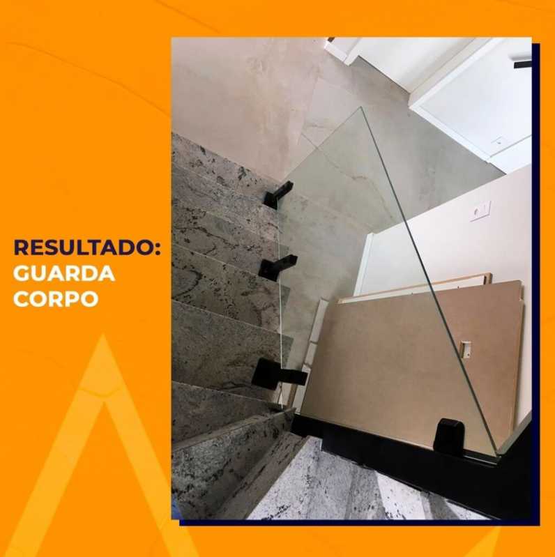 Valor de Guardo Corpo Vidro Vila São Francisco - Guarda Corpo de Escada de Vidro
